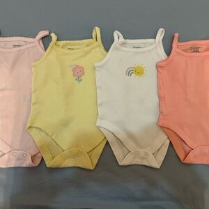 Primark Baby Tank Bodysuits - Yellow, White, Pink, & Coral